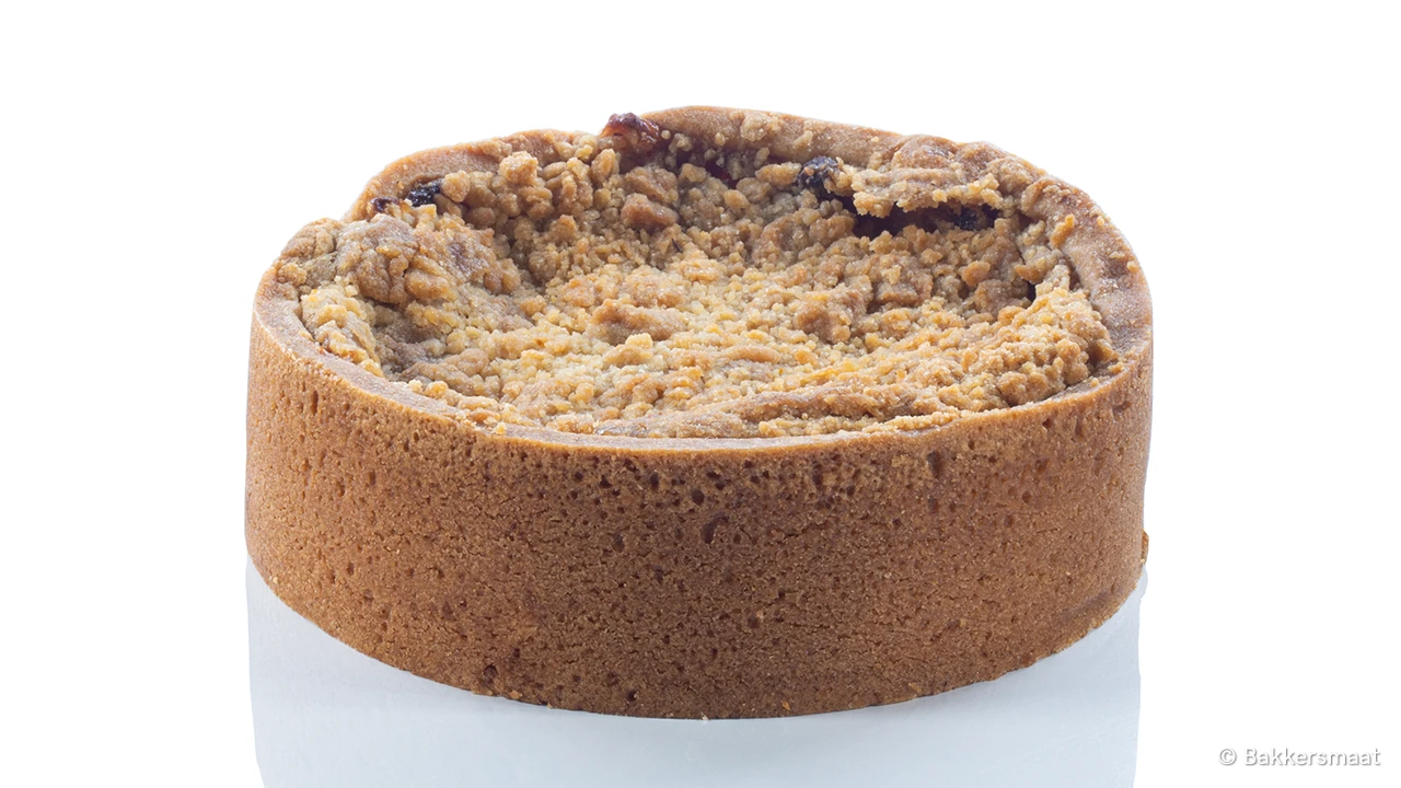 Appelkruimeltaart rond